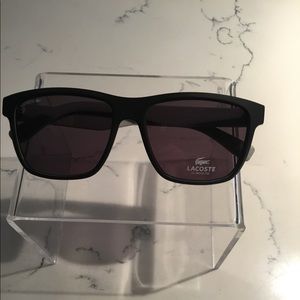 Men’s Lacoste matte black sunglasses